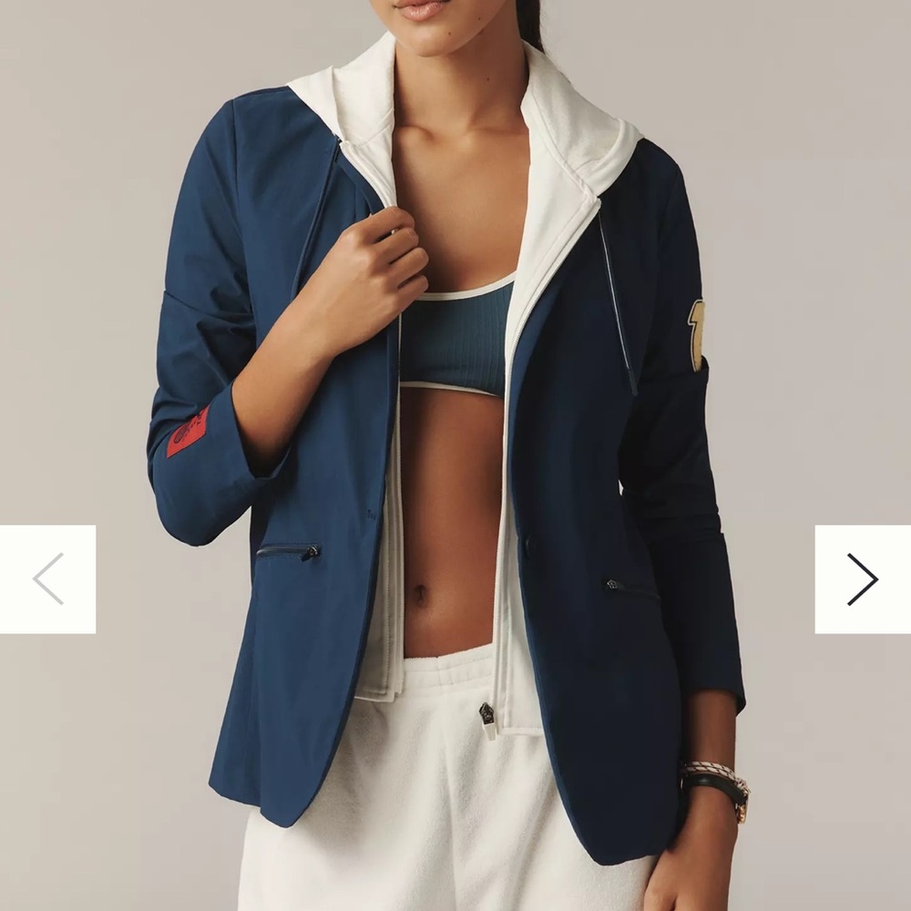 Tretorn x Anthropologie Single-Button Hoodie Blazer